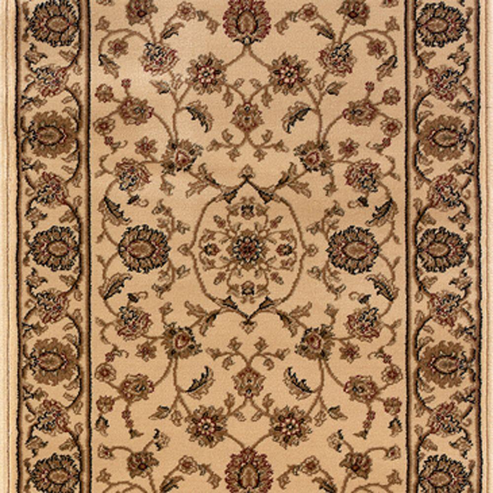 Natco Kurdamir Rockland Ivory 26 inch x Your Choice Length Roll Runner by Natco