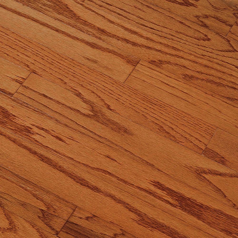 Bruce Take Home Sample Oak Gunstock Engineered Hardwood Flooring 5 In X 7 Br 697684 The Depot Oak Gunstock Engineered Hardwood