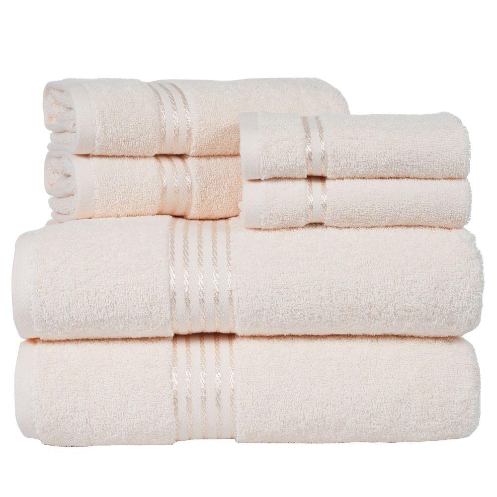 UPC 886511653030 product image for 100% Egyptian Cotton Hotel Towel Set in Ivory (6-Piece) | upcitemdb.com