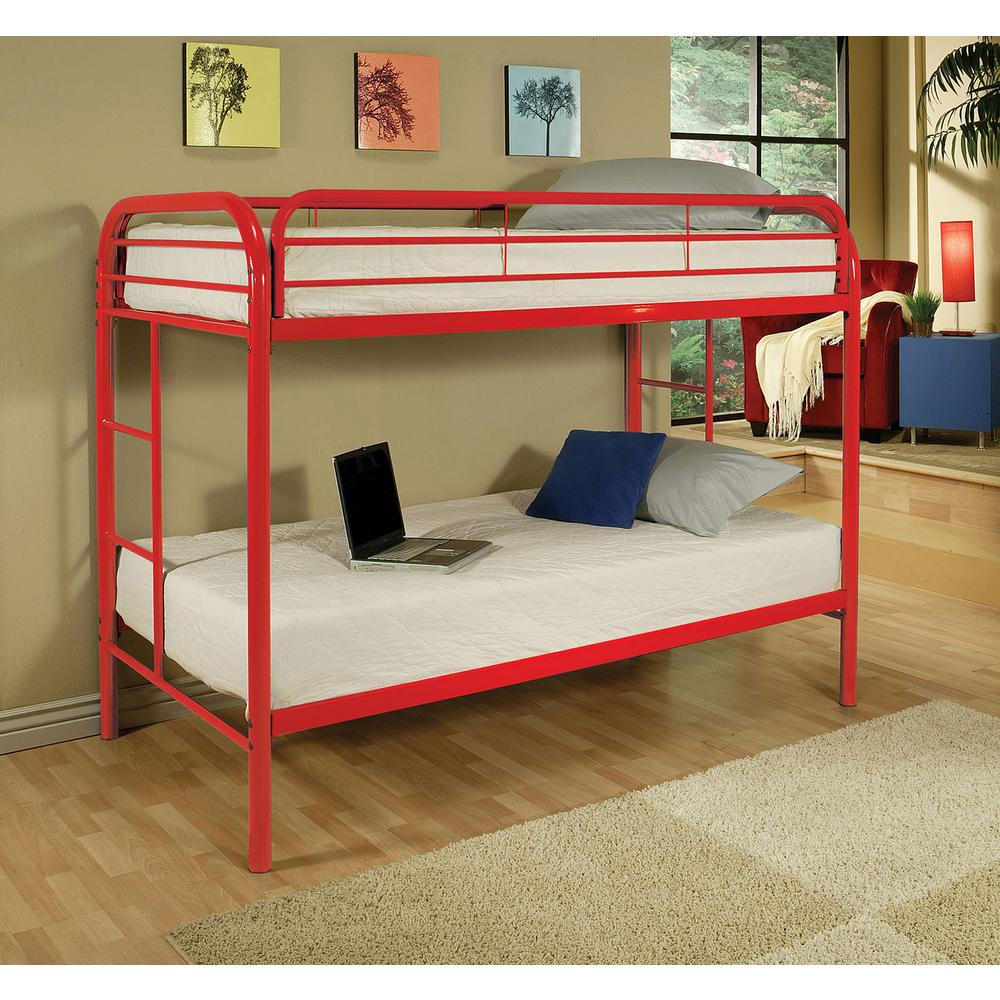 Acme Furniture Thomas Twin Over Metal Kids Bunk Bed 02188rd Acme Furniture Thomas Twin Over Metal Kids Bunk Bed 02188rd The Home Depot