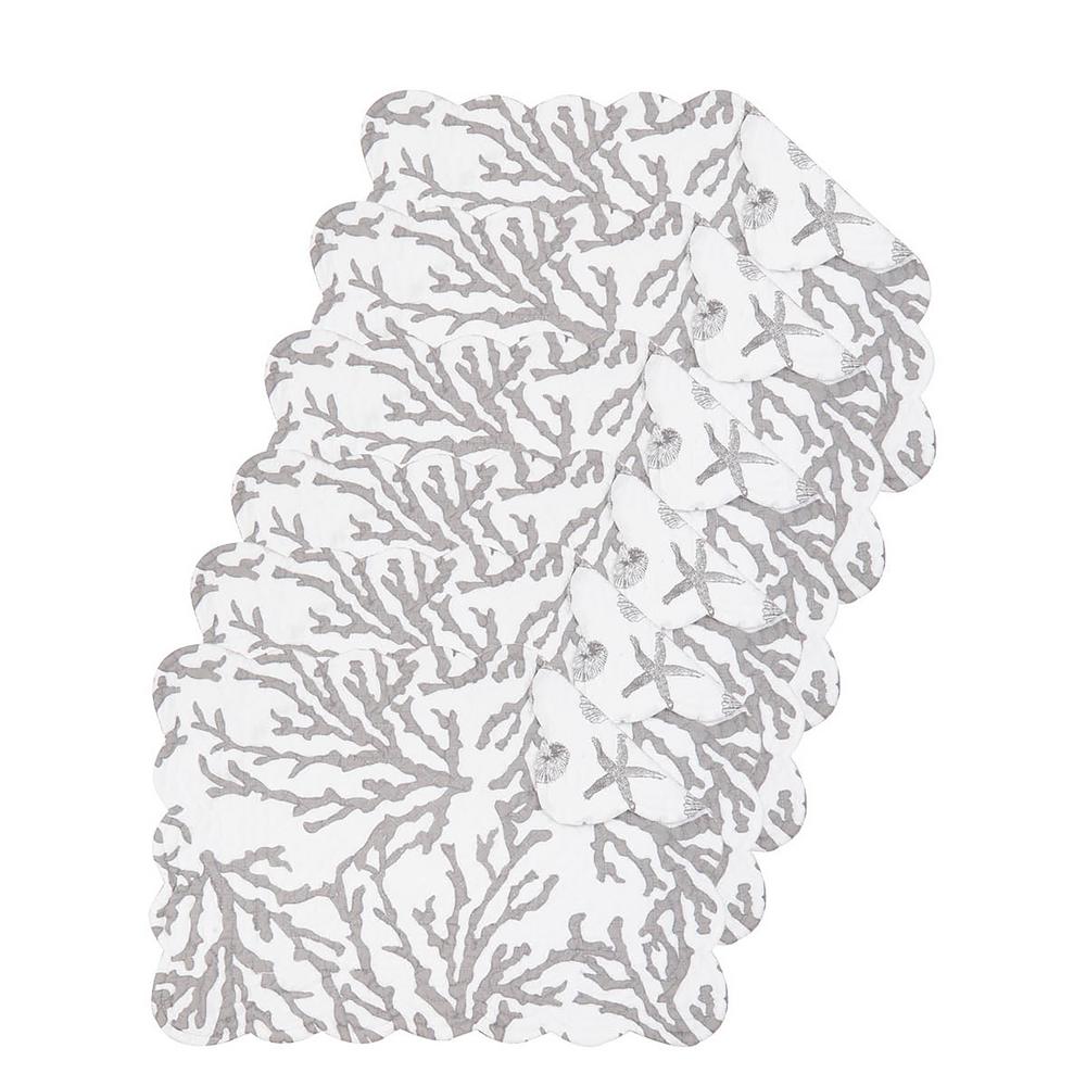 C&F HOME Key Biscayne Round Taupe Placemat (Set of 6) 862601805S6 The