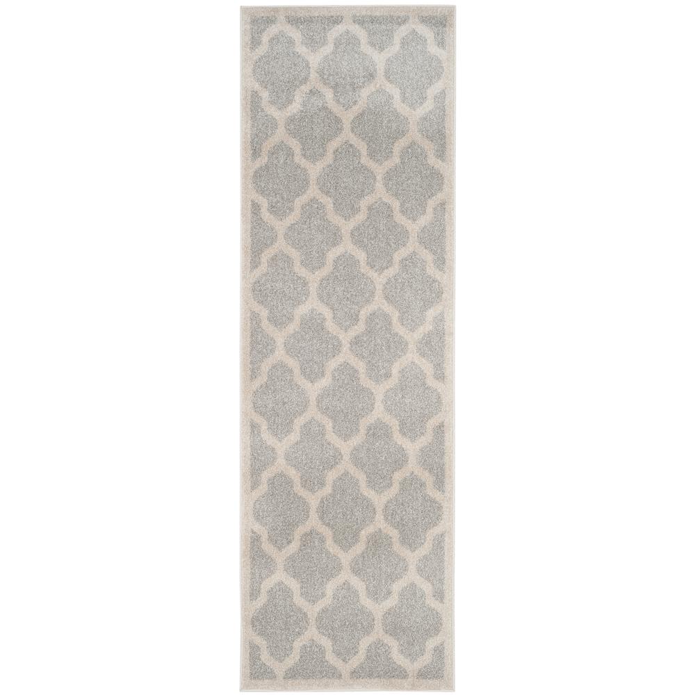 Safavieh Kalec Light Gray/Beige 2 ft. x 7 ft. Indoor/Outdoor Runner RugAMTW420B27 The Home Depot