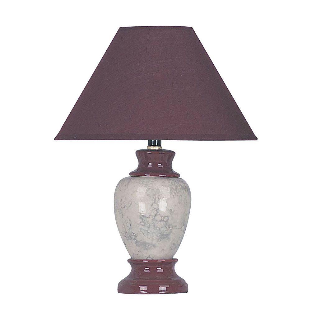 burgundy table lamps