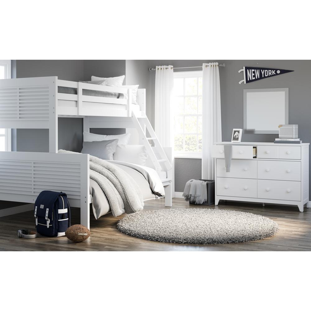 Thomasville Kids Milo White Twin Over Full Bunk Bed 09410 171