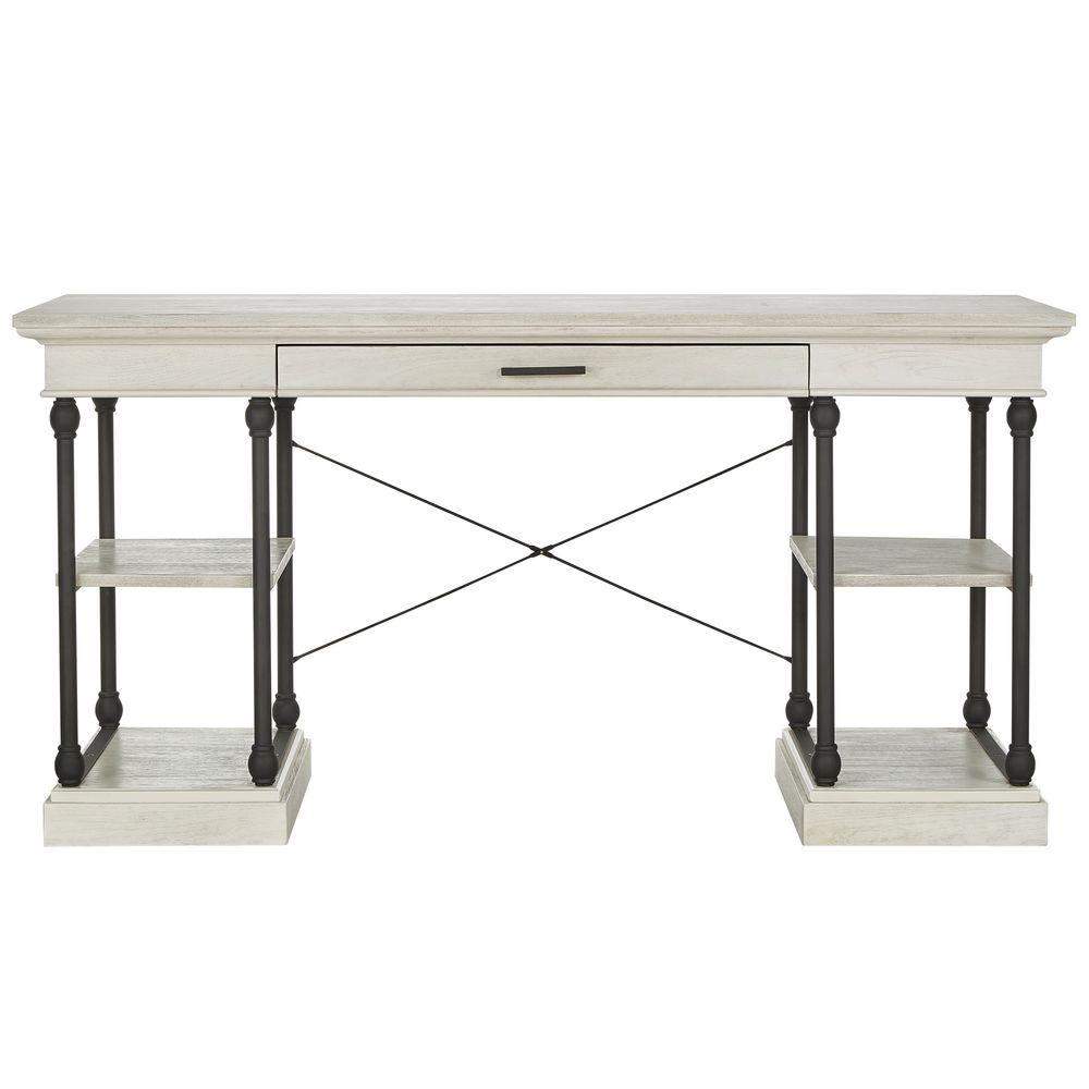 HomeSullivan Manor Drive White Wash Desk40E296WH15 The Home Depot