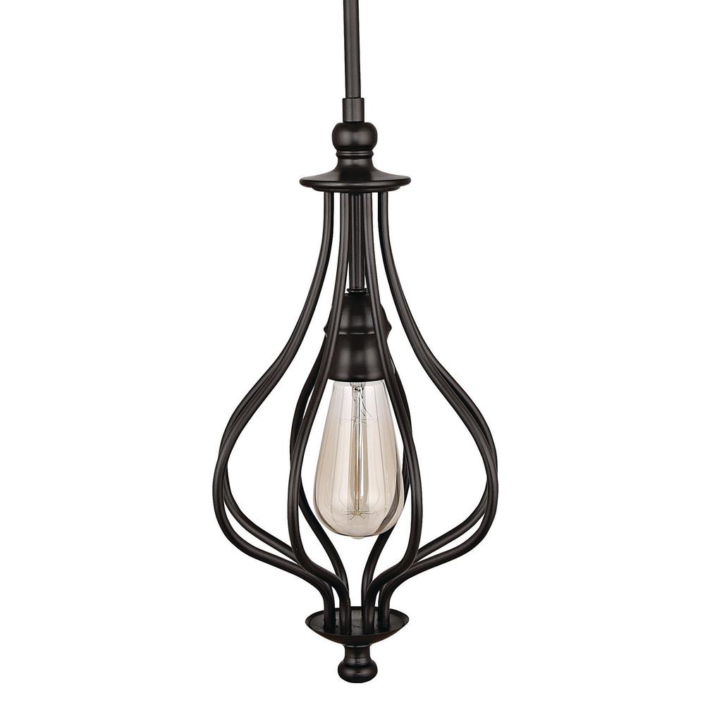 Home Decorators Collection 1 Light Oil Rubbed Bronze Teardrop Mini Light Oil Rubbed Bronze Teardrop Mini