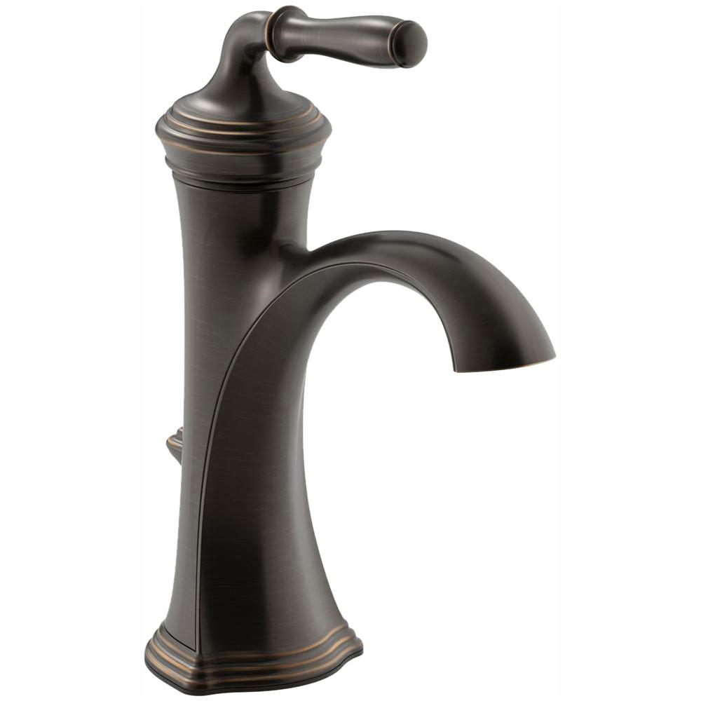 Kohler Devonshire Single Hole Single Handle Water Saving Bathroom Faucet In Oil Rubbed Bronze K 193 4 2bz The Home Depot