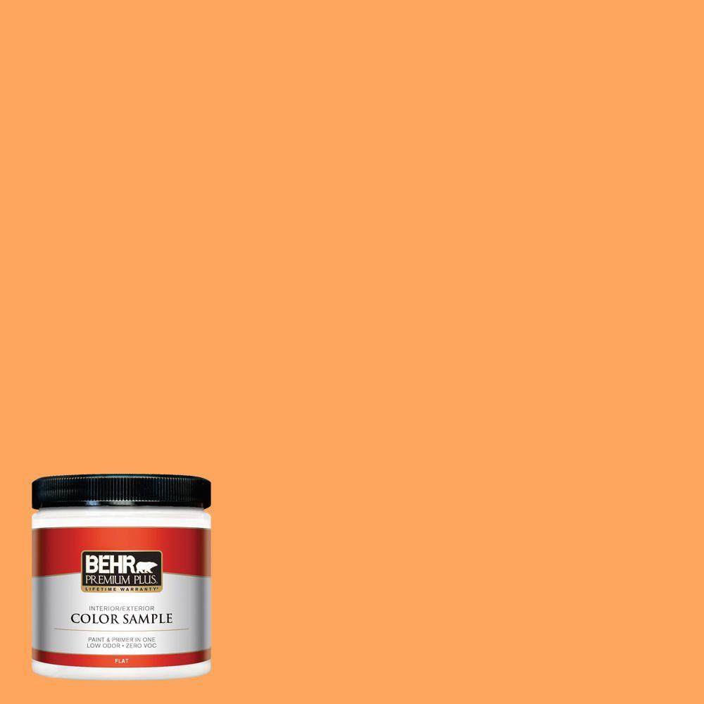 Behr Premium Plus 8 Oz 270b 5 Melon Flat Interior Exterior Paint 270b 5 Melon Flat Interior Exterior Paint And Primer In One Sample