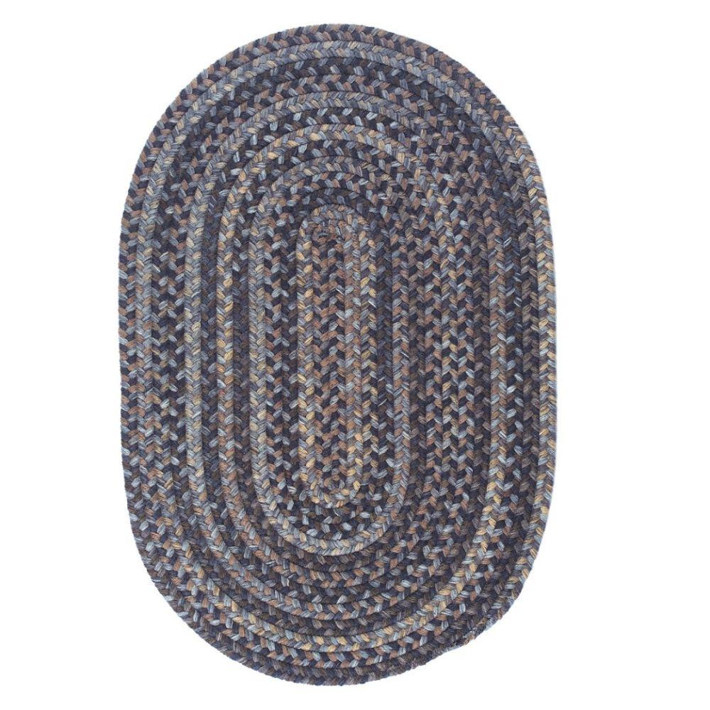 Home Decorators Collection Cage Graphite 3 Ft X 5 Oval Braided Area Rug