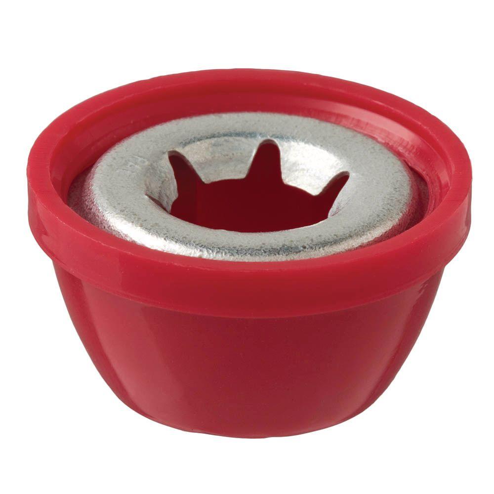 Everbilt 5/16 in. Nickel Push Nut with Red Plastic Hub800358 The