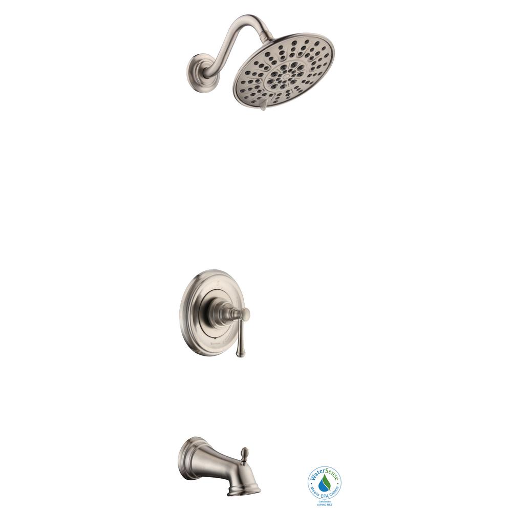 Glacier Bay Warnick SingleHandle 1Spray Tub and Shower Faucet in