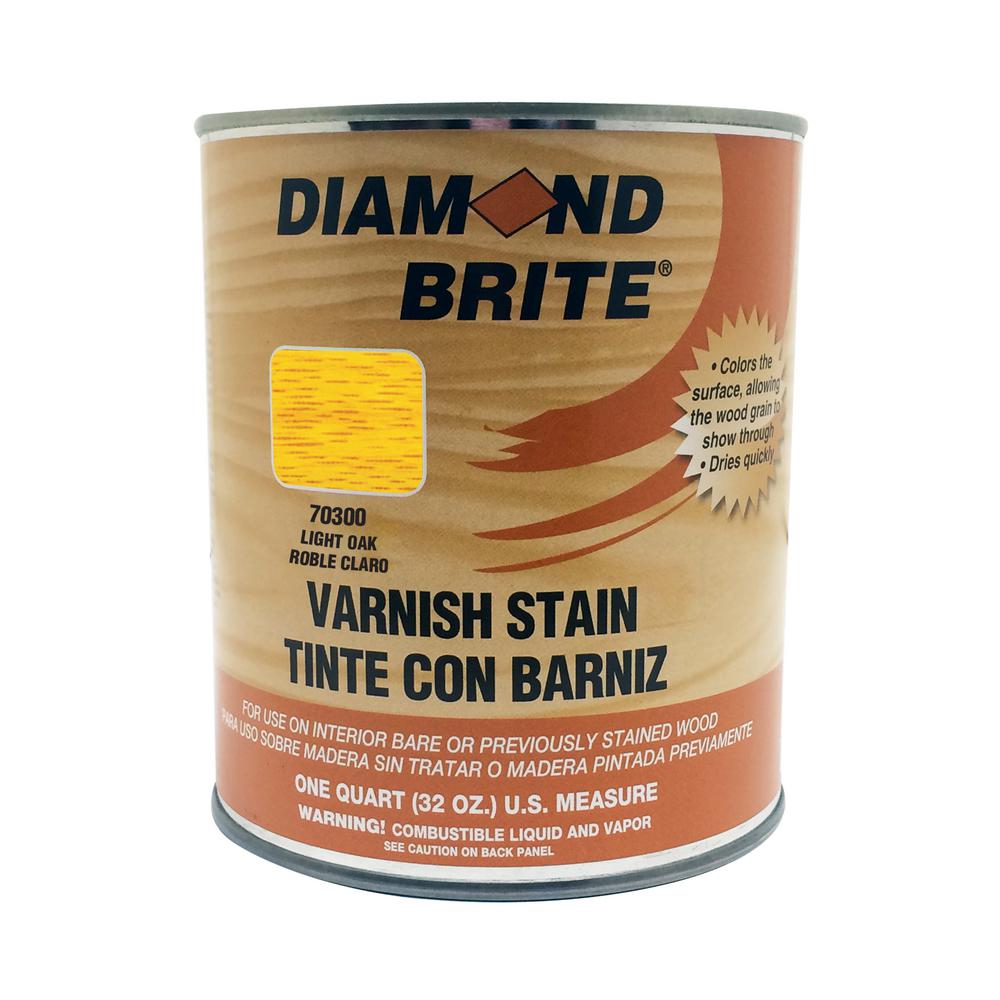 Diamond Brite Paint 1 qt. Light Oak OilBased Interior Varnish Stain