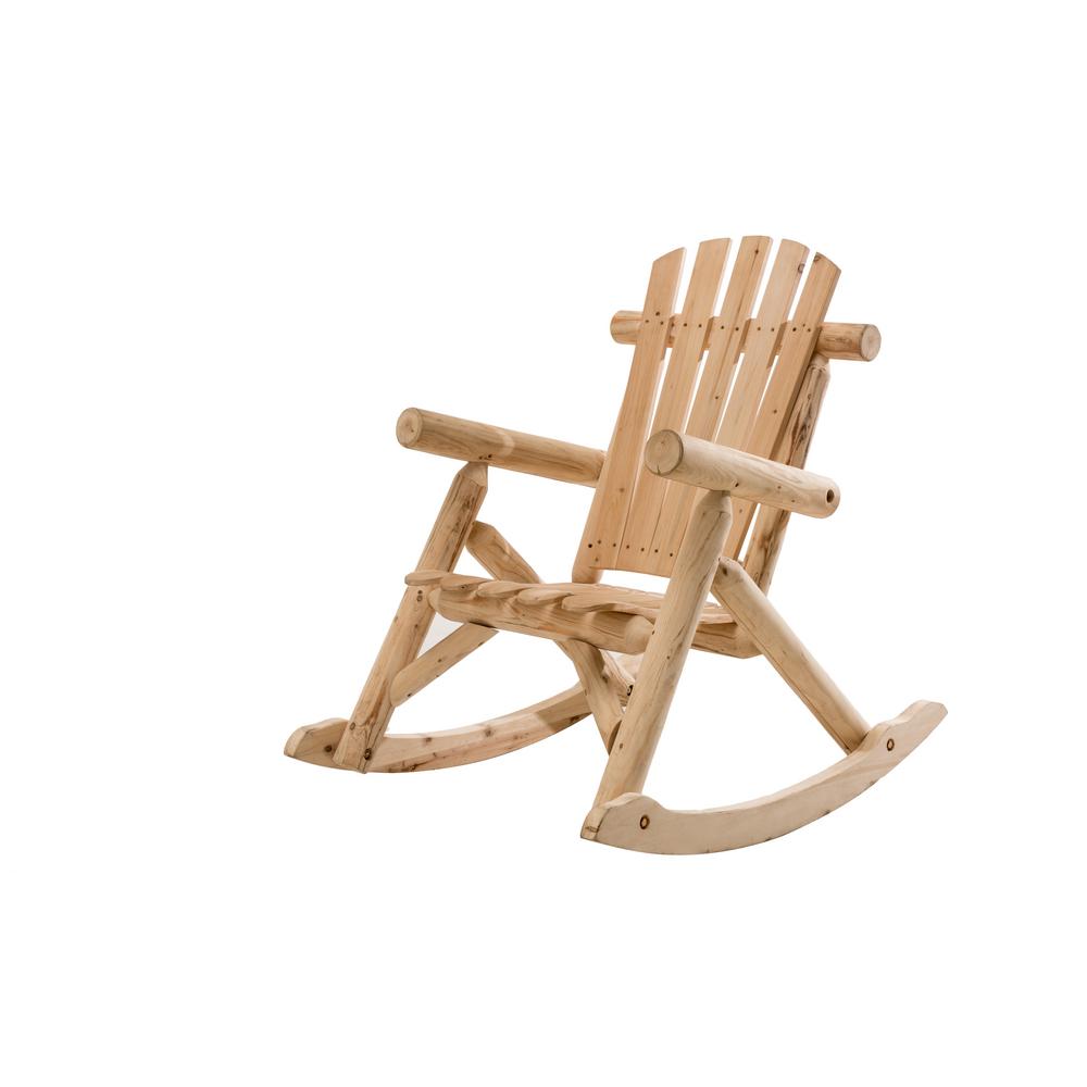 Highwood Weatherly Weathered Acorn Recycled Plastic Outdoor Rocking Chair Ad Rkch2 Ace The Home Depot