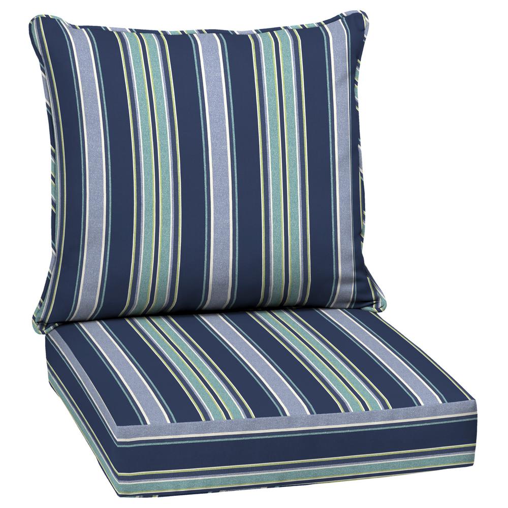 blue stripe cushions