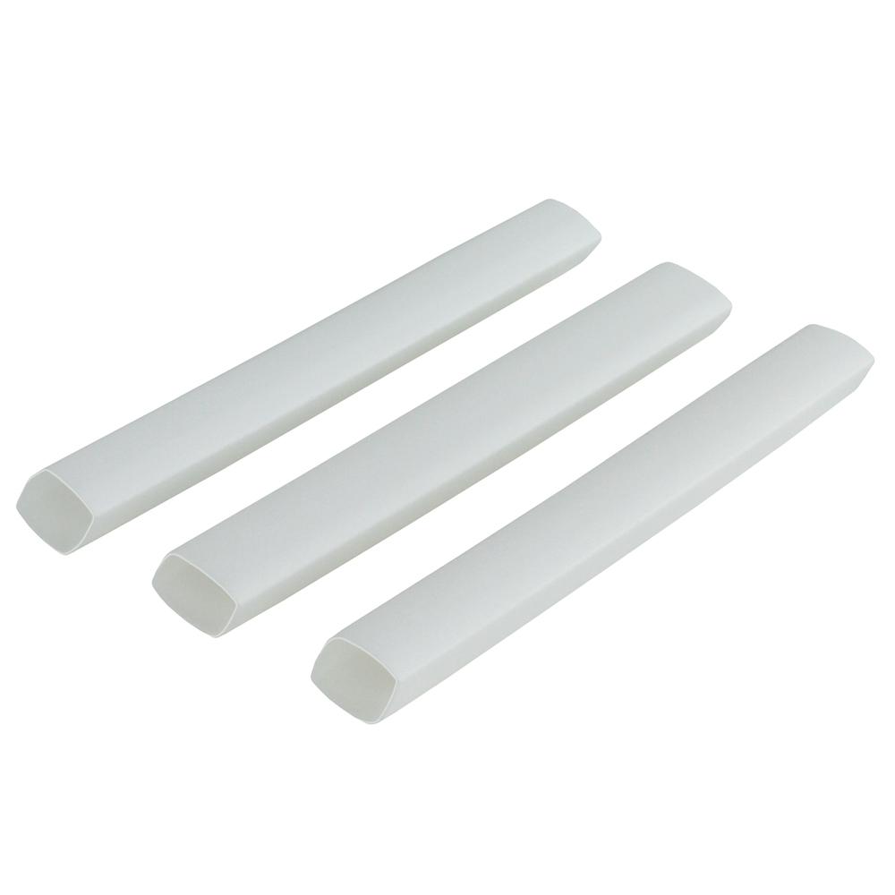 Commercial Electric 3/8 in. Heat Shrink Tubing, White (3Pack)HS375W