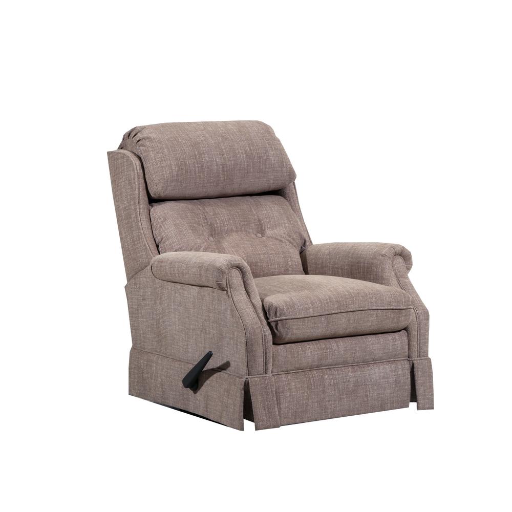 Lane Bennington Dark Beige Chenille Latte Rocker Recliner420919 Latte