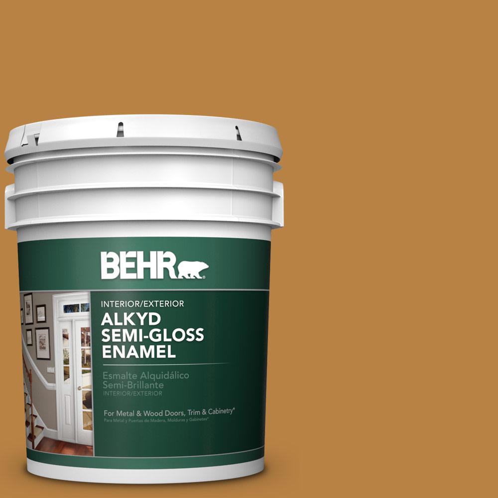 BEHR 5 gal. M2707 Wild Ginger SemiGloss Enamel Alkyd Interior