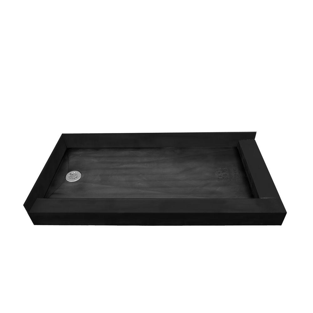 Tile Redi 34 In X 48 Single Threshold Shower Base With Center Double Threshold Shower Base With Left