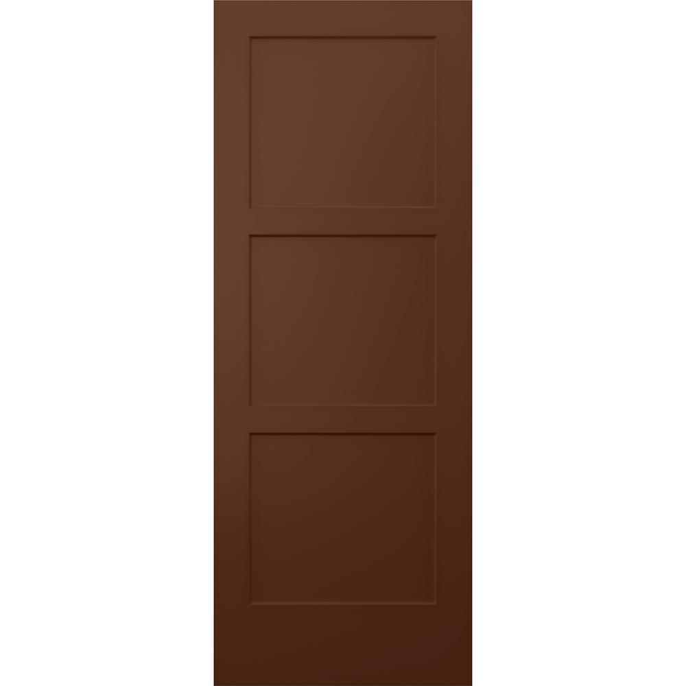 Jeld Wen 36 In X 96 In Birkdale Milk Chocolate Stain Smooth