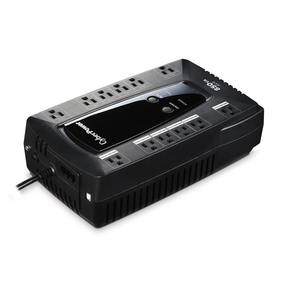 Cyberpower 850 Va 12 Ups Battery Backup Le850g The Home Depot