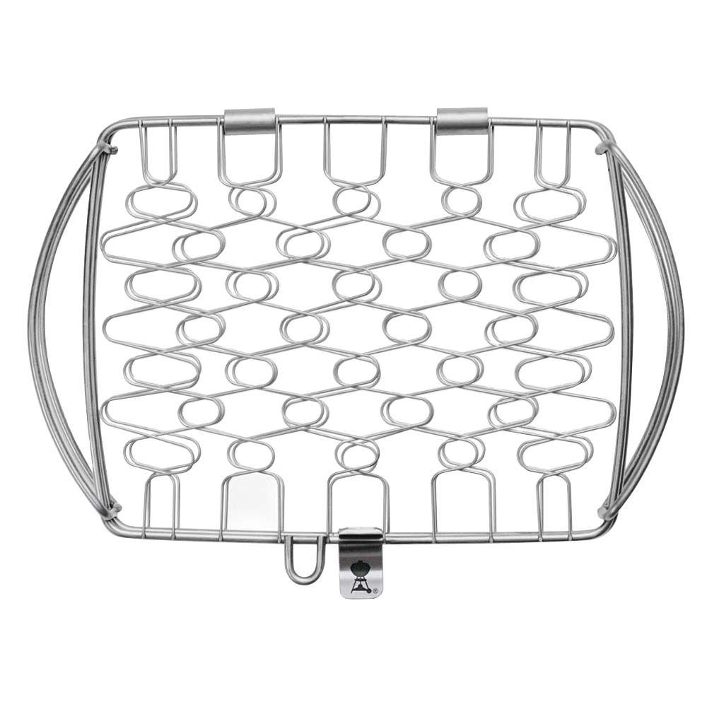 Weber Small Stainless Steel Fish Basket6470 The Home Depot