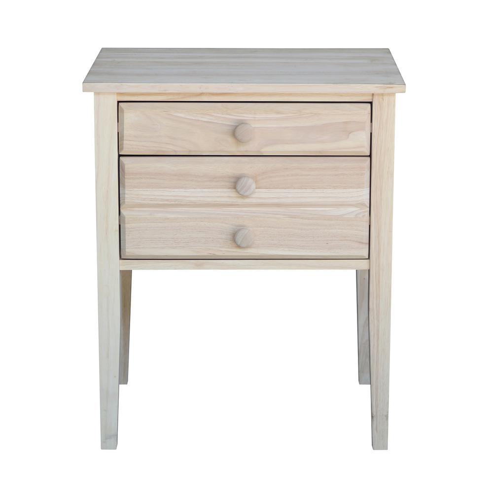 International Concepts Unfinished Storage End Table OT 66 The Home Depot