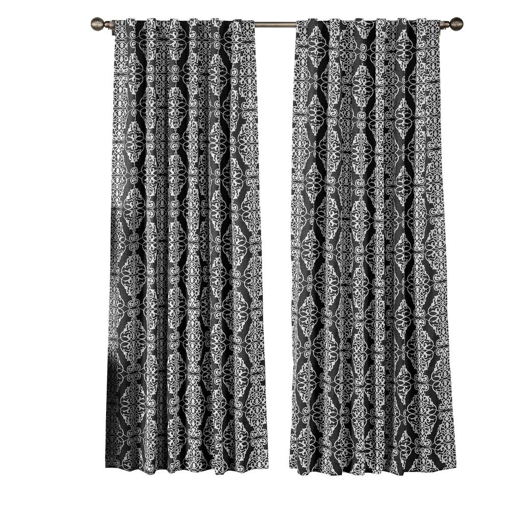 Window Elements Semi Opaque Addison Printed Cotton Blend 84 In L