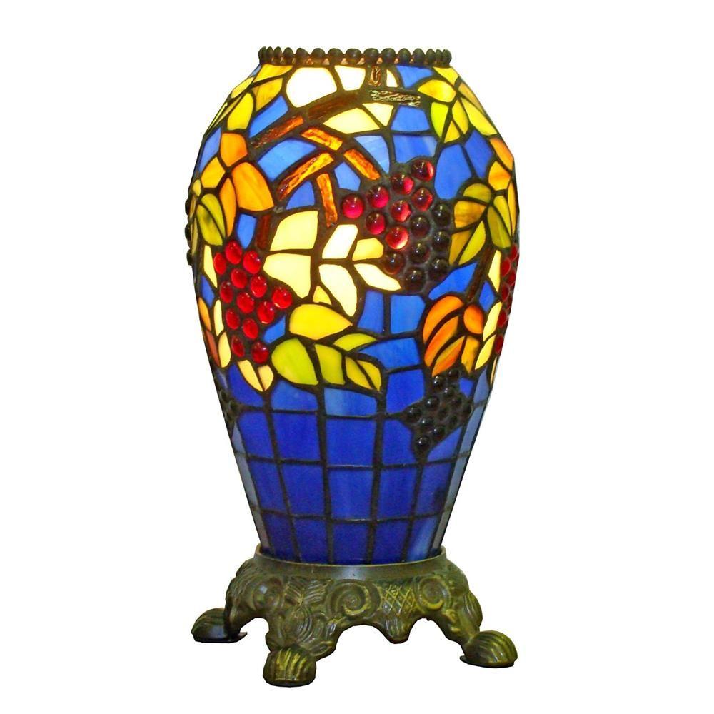 Amora Lighting 13 in. Tiffany Style Grapes Table LampAM1111V12 The