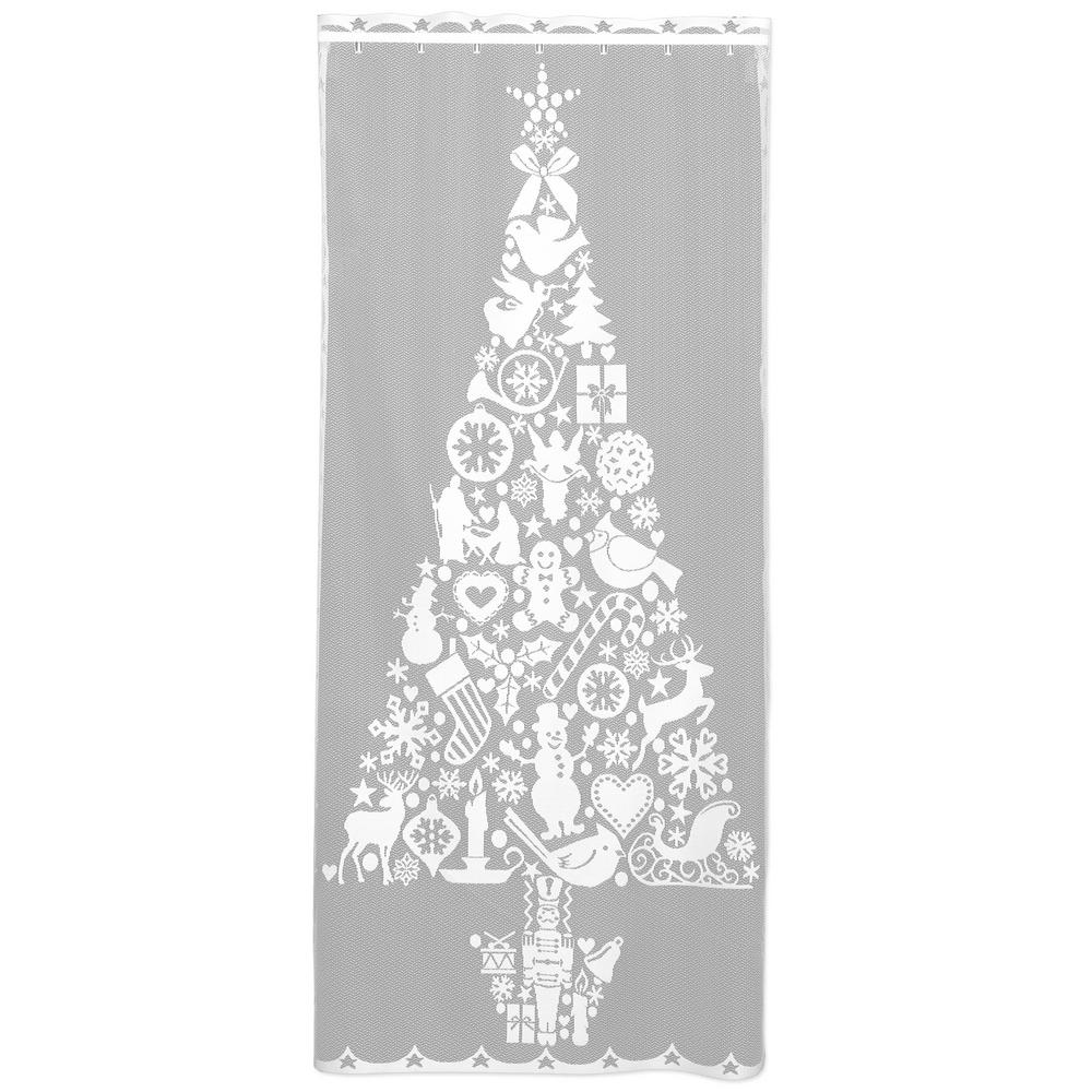 Heritage Lace Christmas Tree 76 In L Polyester Valance In White