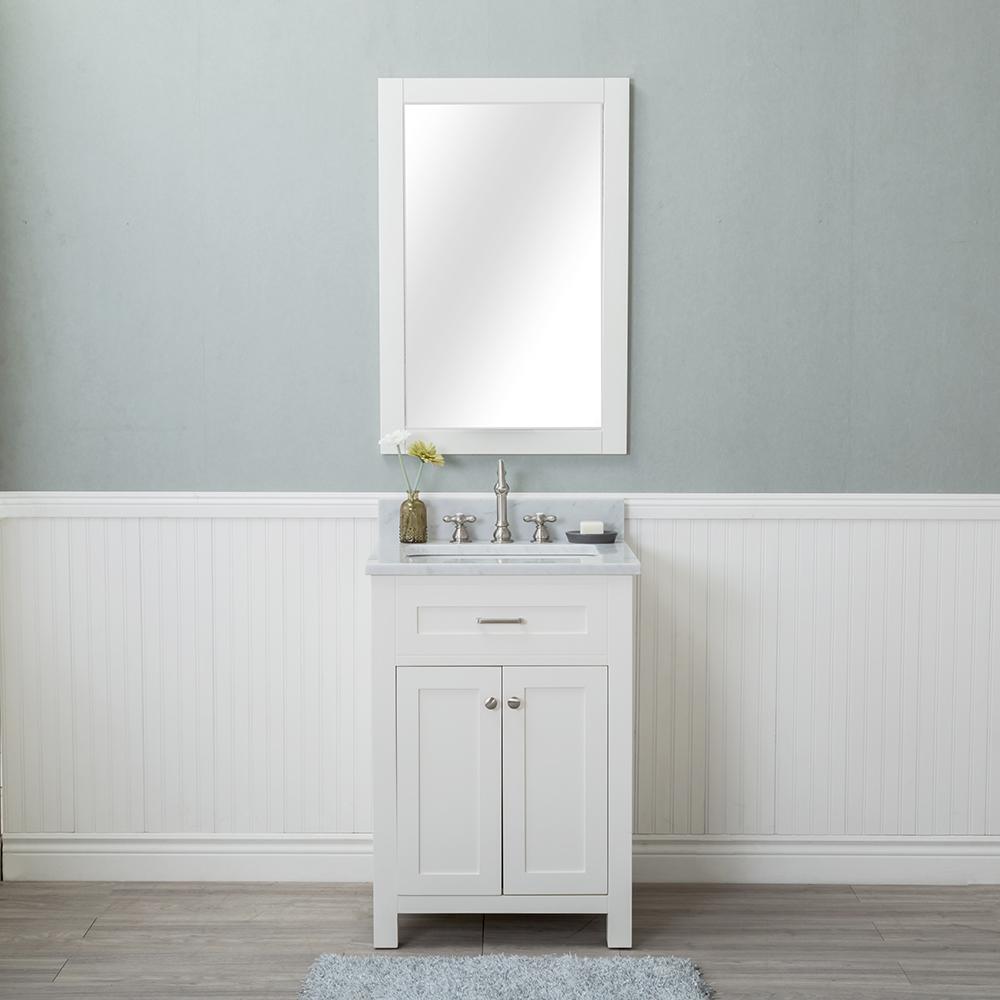 Off White Dovetail Drawer Construction 23 25 In Vanities With D Vanity In Linen White With Marble