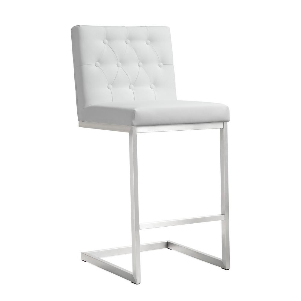 Tov Furniture Helsinki White Steel Counter Stool Set Of 2 Tov Furniture Helsinki White Steel Counter Stool Set Of 2