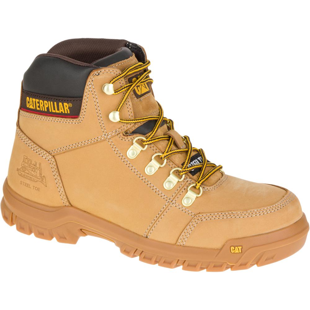 honey steel toe cap boots