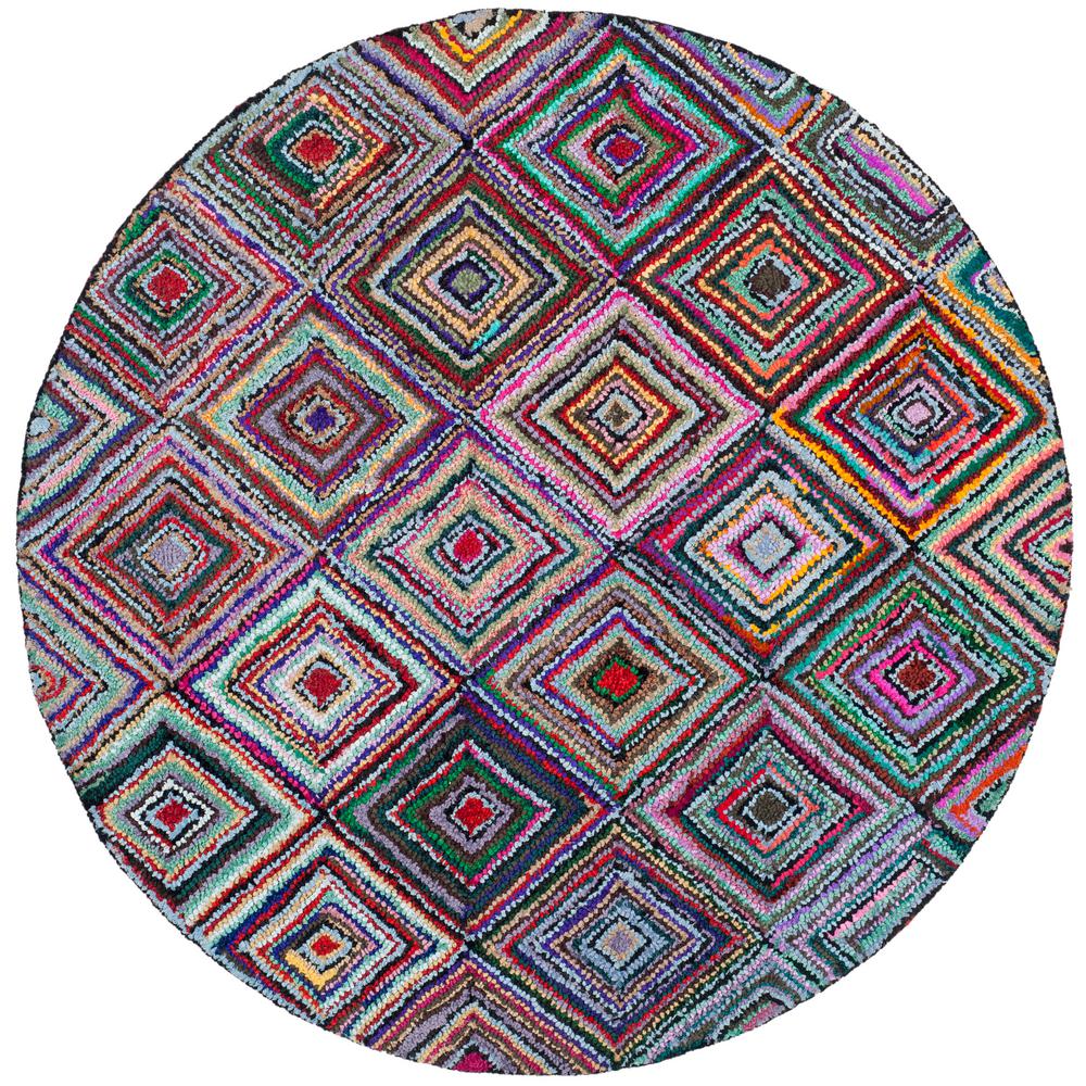 Safavieh Nantucket Multi 6 ft. x 6 ft. Round Area Rug ...