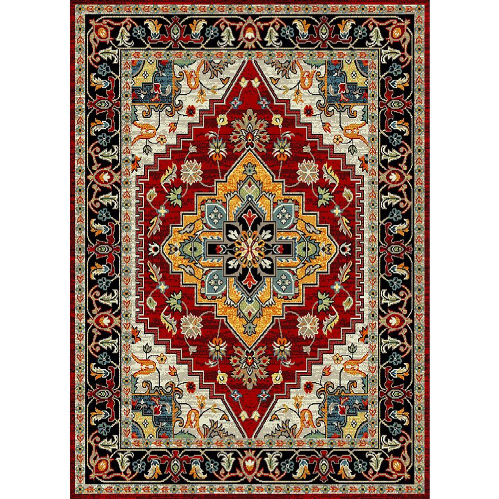 Maxy Home Aiza Collection Red 8 Ft X 10 Area Rug Maxy Home Aiza Collection Red 8 Ft X 10 Area Rug
