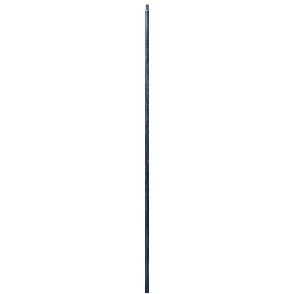 Stair Parts 44 in. x 1/2 in. Vintage Nickel Plain Bar Metal Baluster