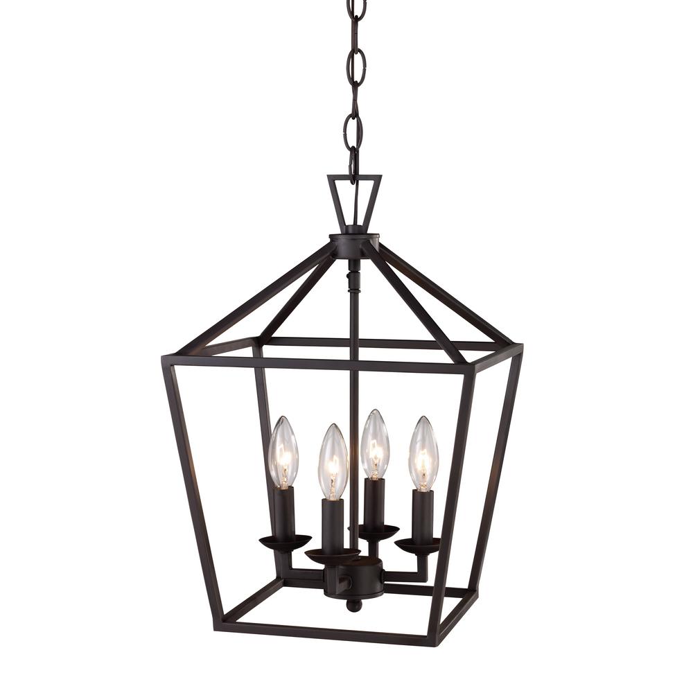 Lacey 4 Light Rubbed Oil Bronze Pendant 10264 ROB The Home Depot   Rubbed Oil Bronze Pendant Lights 10264 Rob 64 1000 