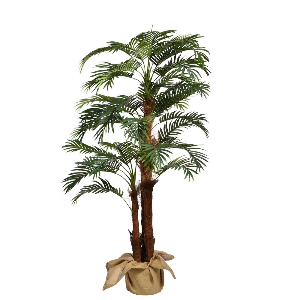 66 in.H Palm Tree Artificial Faux Decor with Burlap Kit VHX135 The