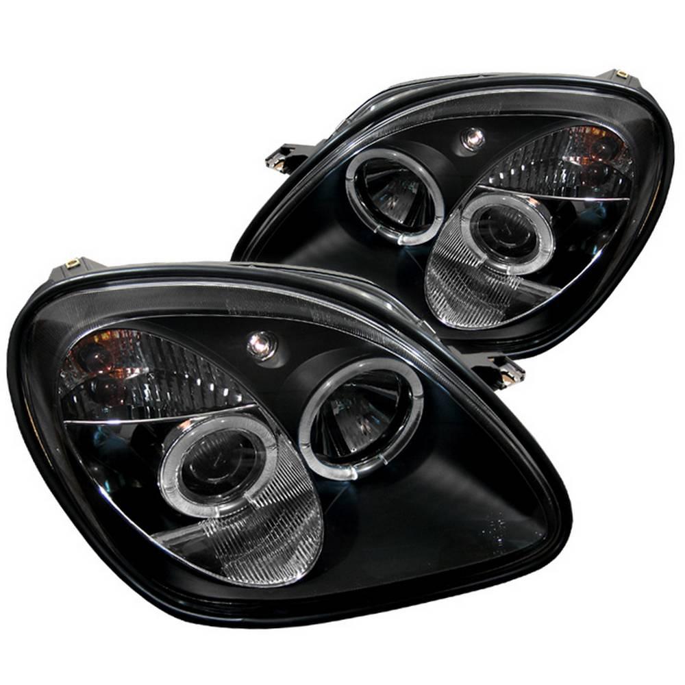 spyder auto mercedes benz slk 98 04 1pc projector headlights halogen model only led halo black 5011190 the home depot spyder auto mercedes benz slk 98 04 1pc projector headlights halogen model only led halo black