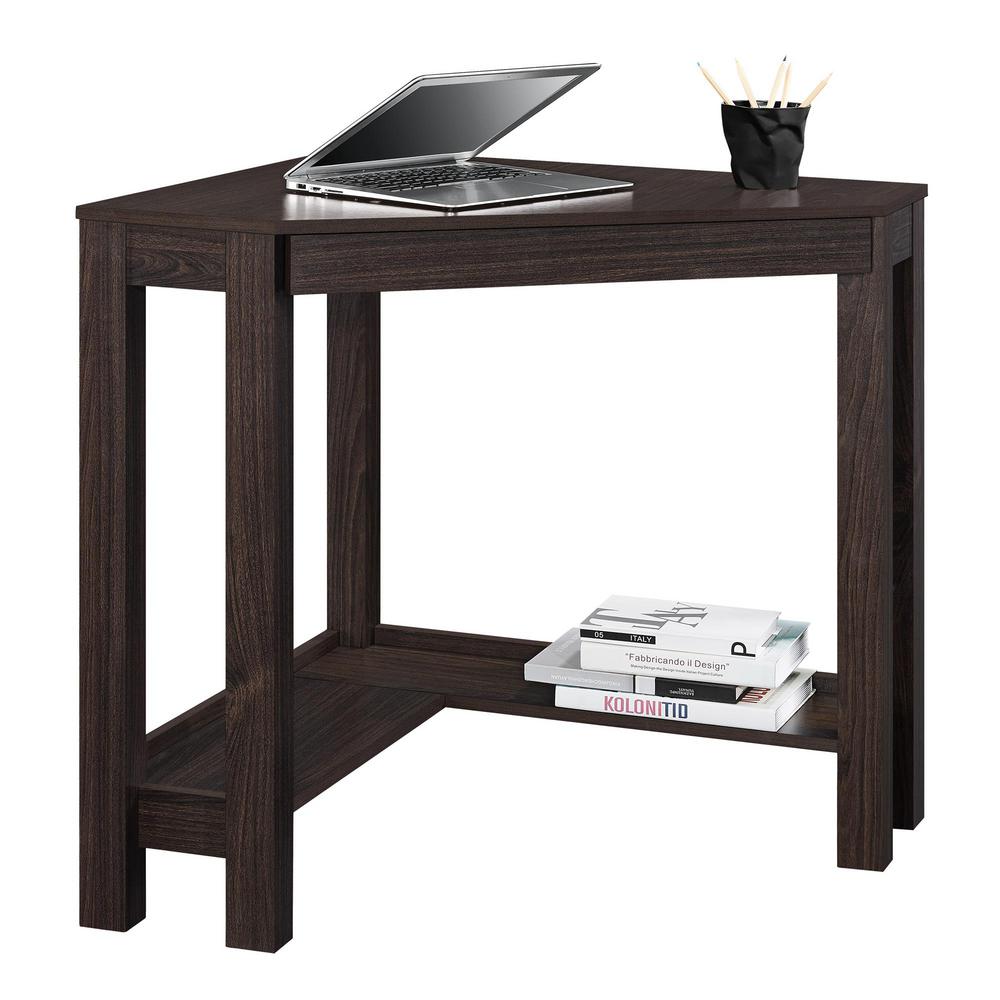 Ameriwood Nelson Espresso Corner Desk Hd40519 The Home Depot