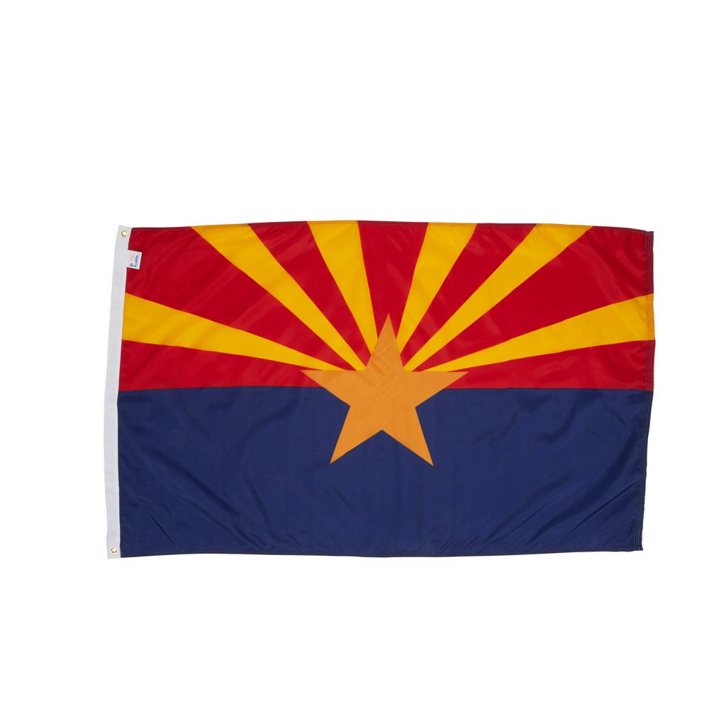 Allied Flag 3 ft. x 5 ft. Arizona State Nylon Flag-64-100-10004 - The ...