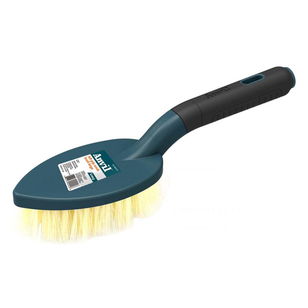 scrub brush with handle