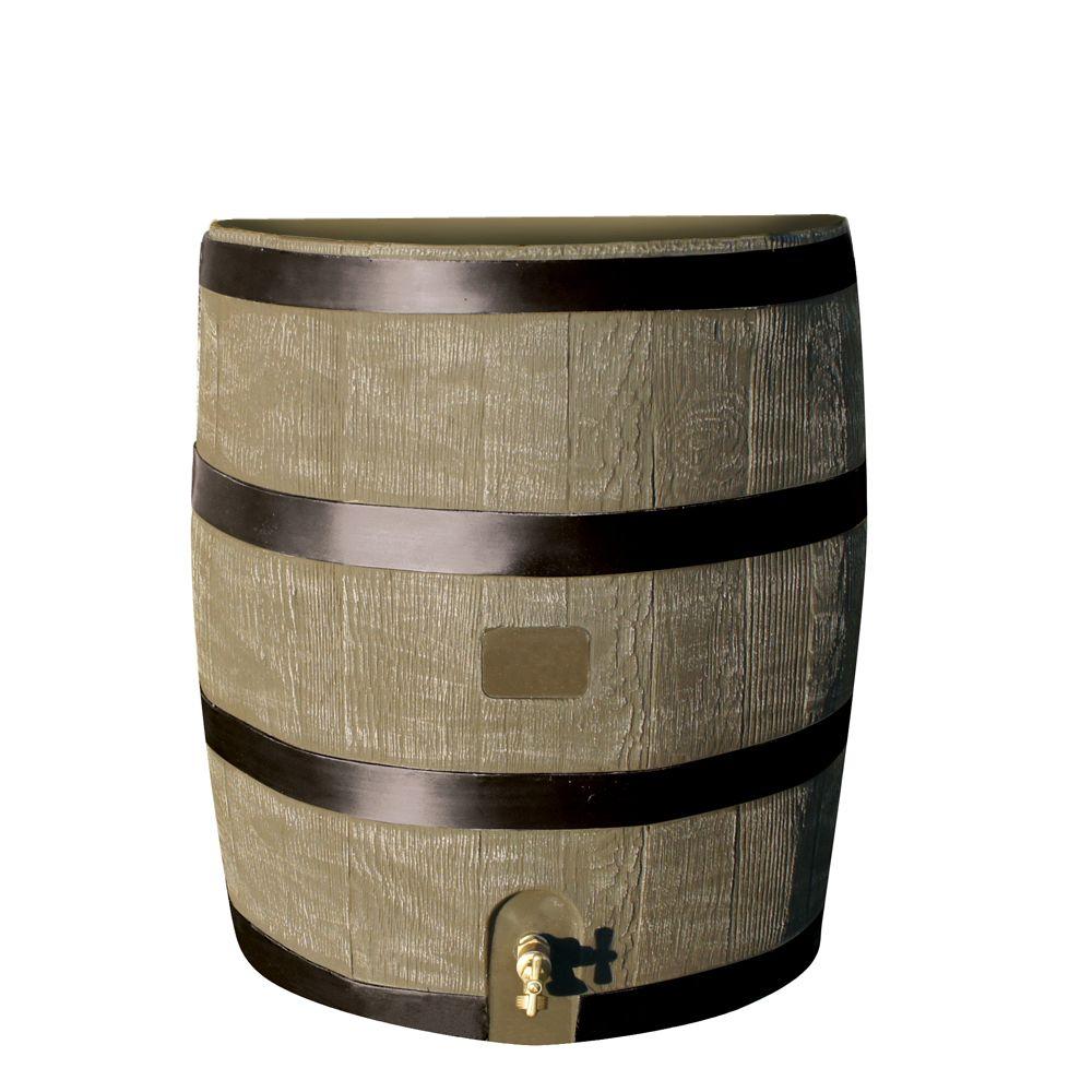 RTS Home Accents 50 Gal. Rain Barrel with Oak Brass Spigot55100009005481 The Home Depot