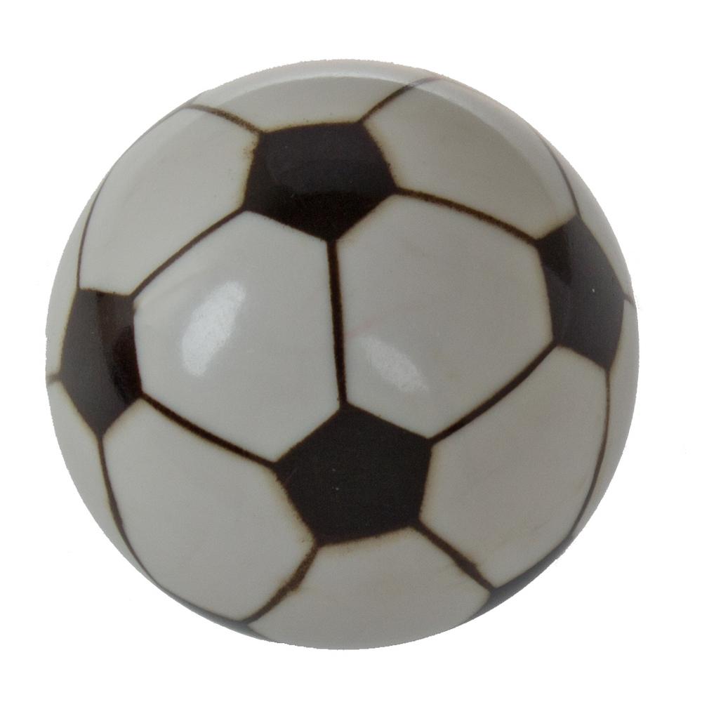 Gliderite 1 1 4 In Dia Soccer Ball Sports Cabinet Dresser Knob