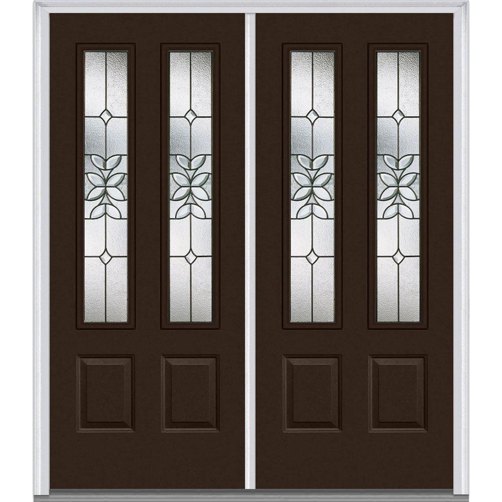 Mmi Door 64 In X 80 Cadence Left Hand Inswing 2 Lite Decorative Mmi Door 64 In X 80 Cadence Left Hand Inswing 2