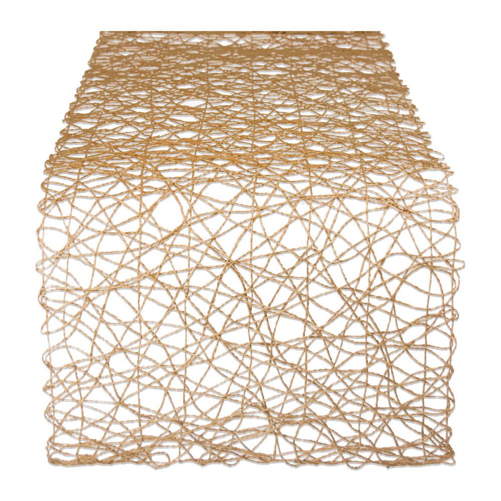 taupe table runner
