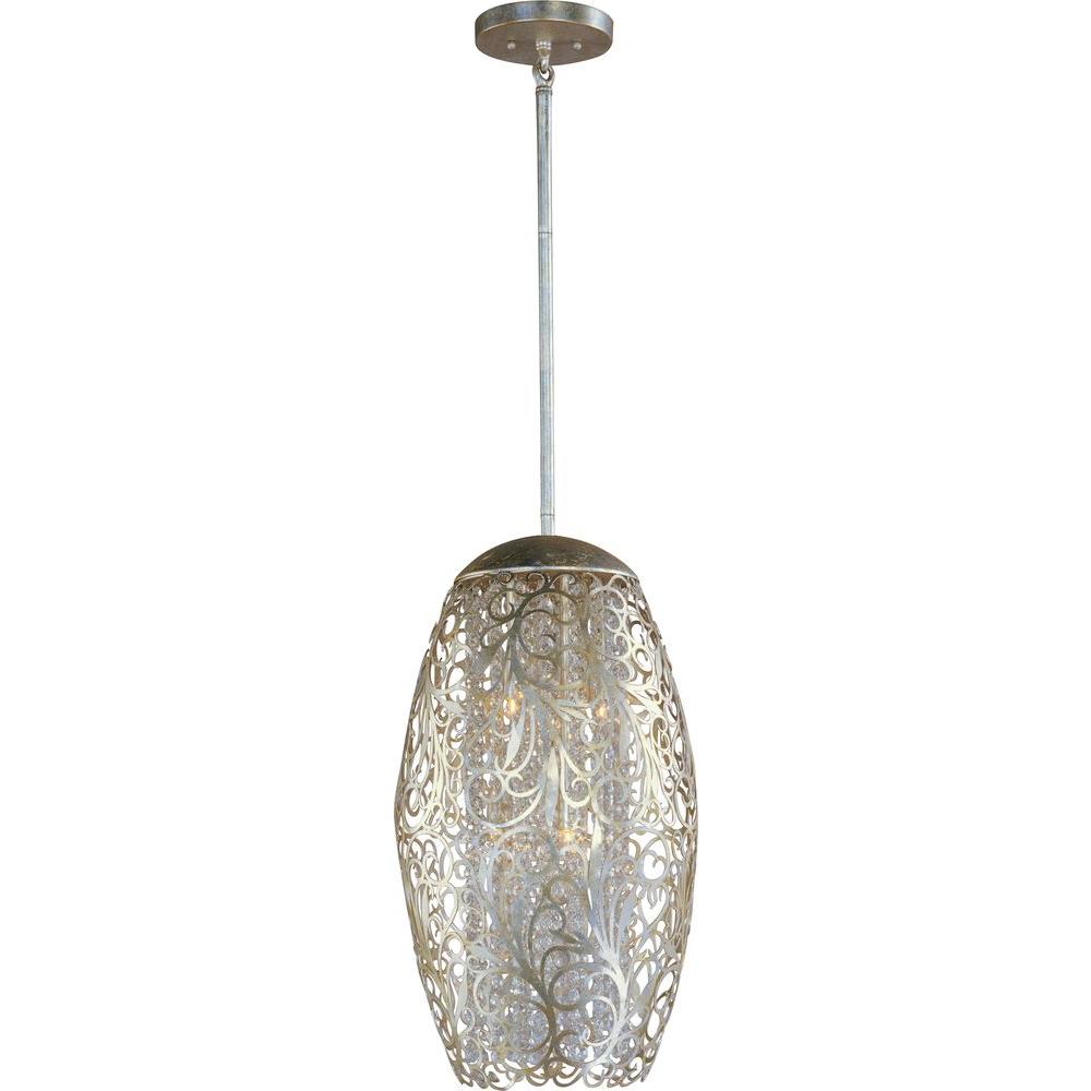Maxim Lighting Arabesque 6 Light Golden Silver Pendant 24151bcgs Maxim Lighting Arabesque 6 Light Golden Silver Pendant