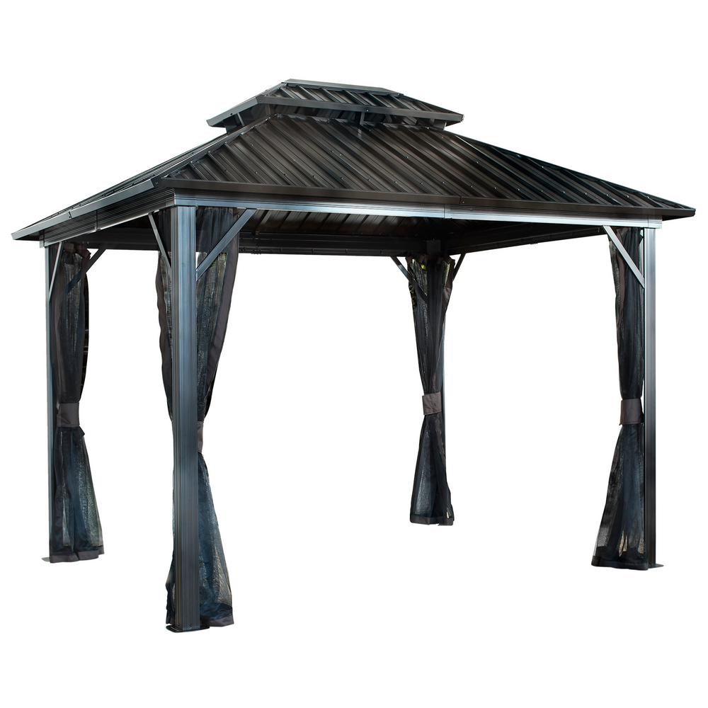 Sojag 12 Ft. X 12 Ft. Genova Ii Double Roof Gazebo-500-9165067 - The 