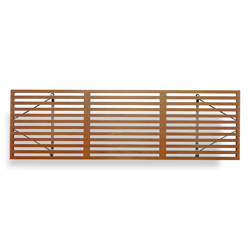 edgemod slat 5 ft walnut bench with chrome legs hd 380 crm wal the home depot edgemod furniture