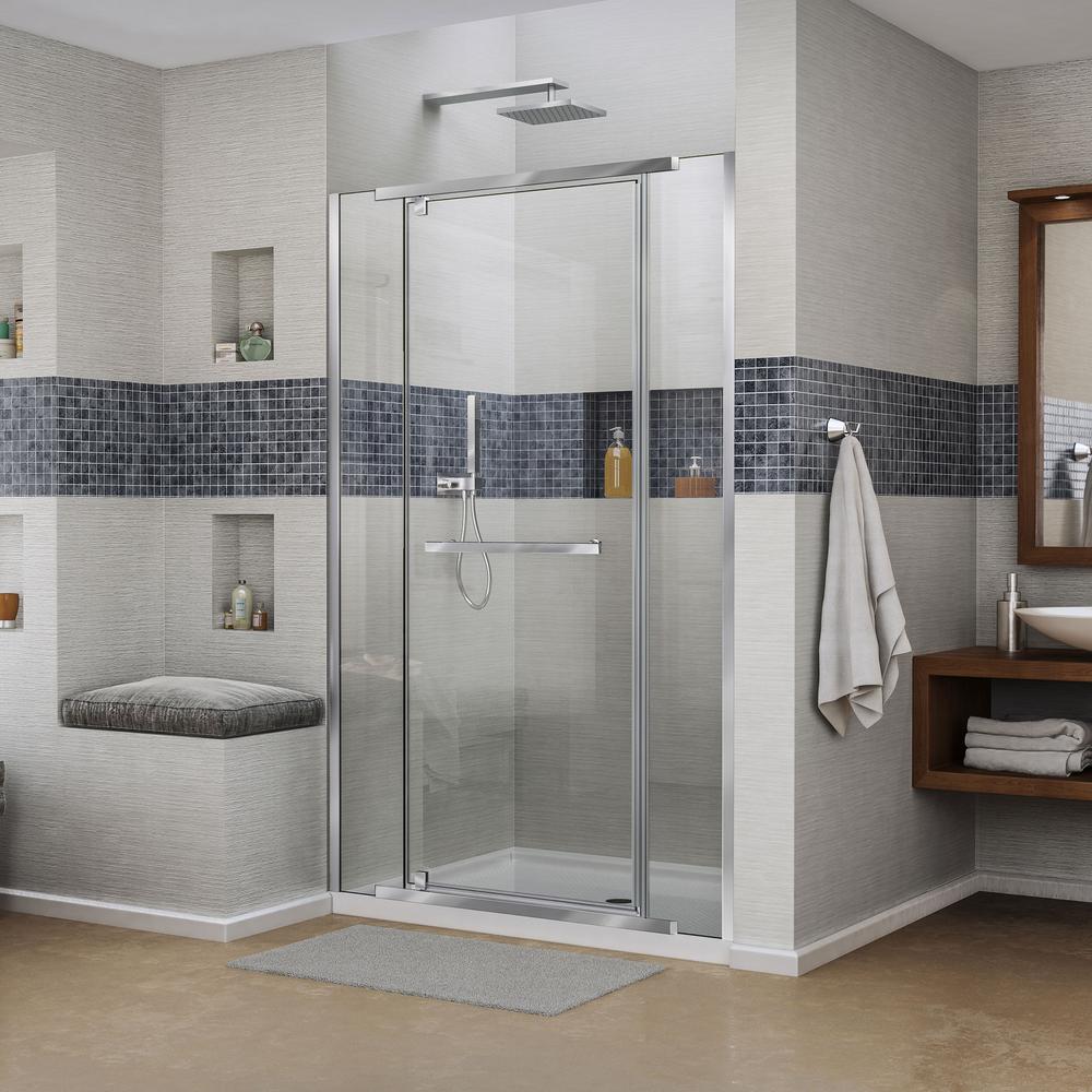 30 36 Shower Stalls Kits Showers The Home Depot Vitreo X 36 In 48 74 75 Semi