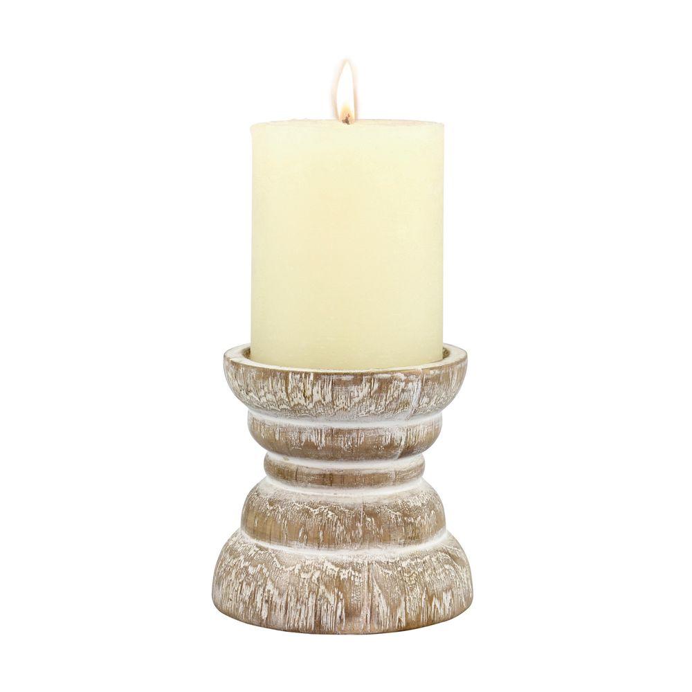 wooden pillar candle holders wholesale